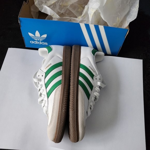 Samba OG size 5.5 green/white - Picture 3 of 7